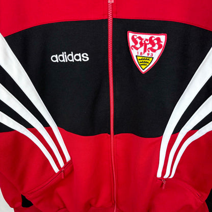 Stuttgart 1996-1997 Adidas Football Training Track Jacket