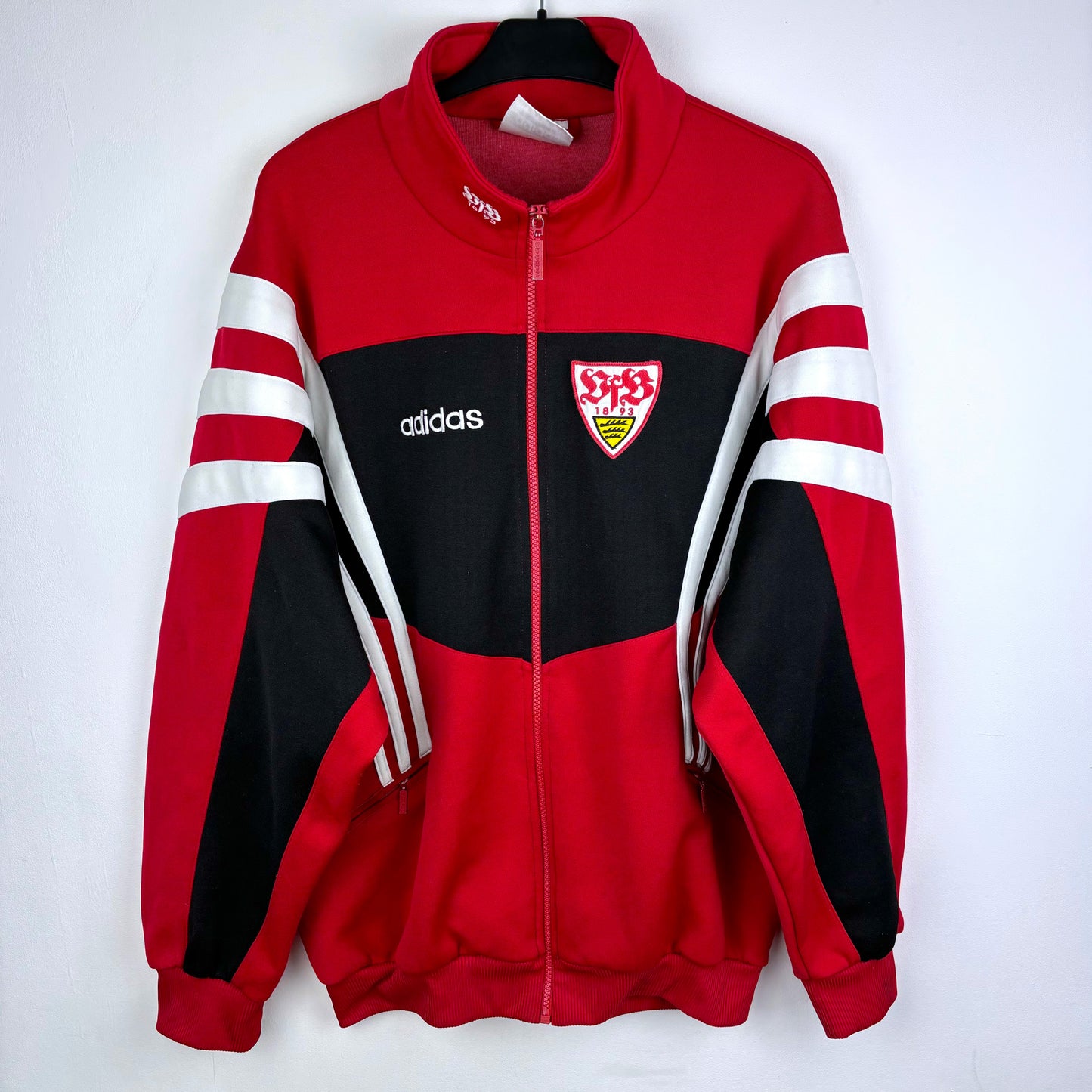 Stuttgart 1996-1997 Adidas Football Training Track Jacket