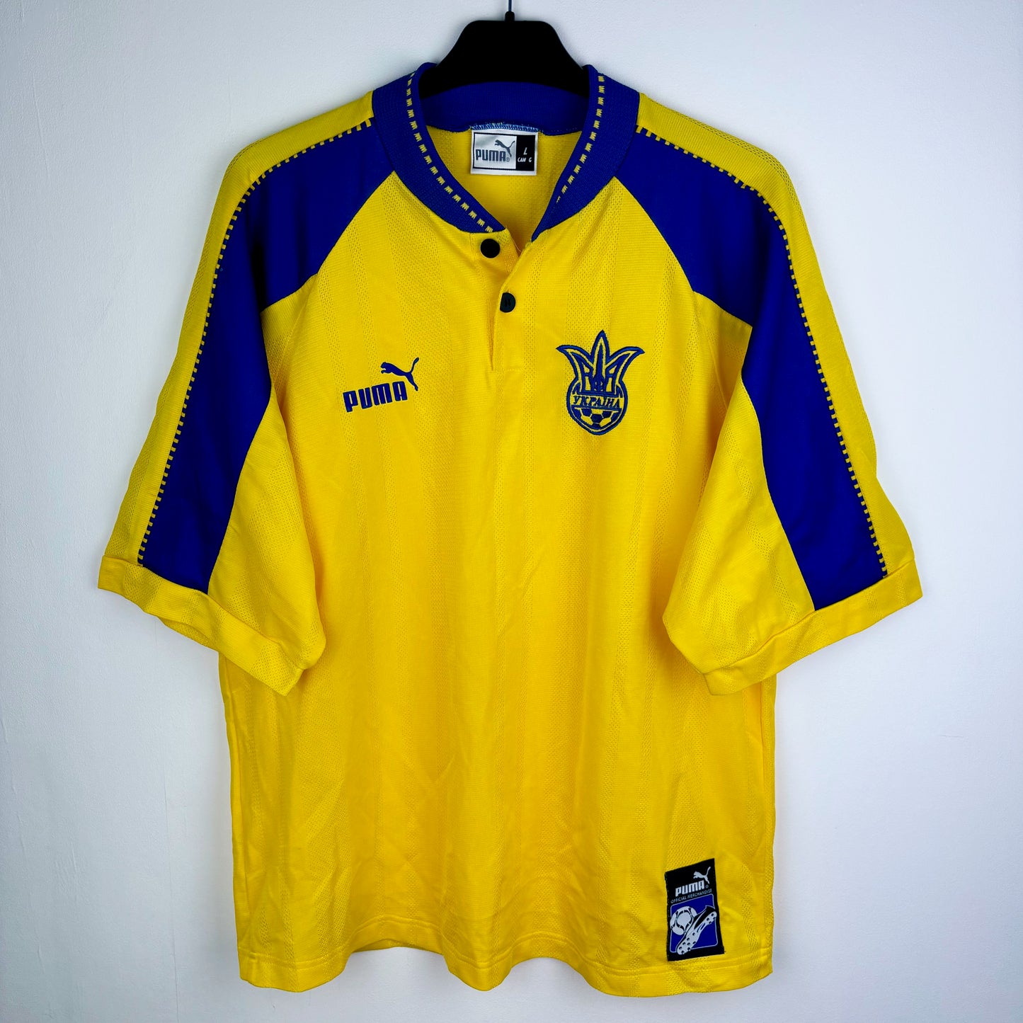 Ukraine 1998-2000 Puma Home Football Shirt