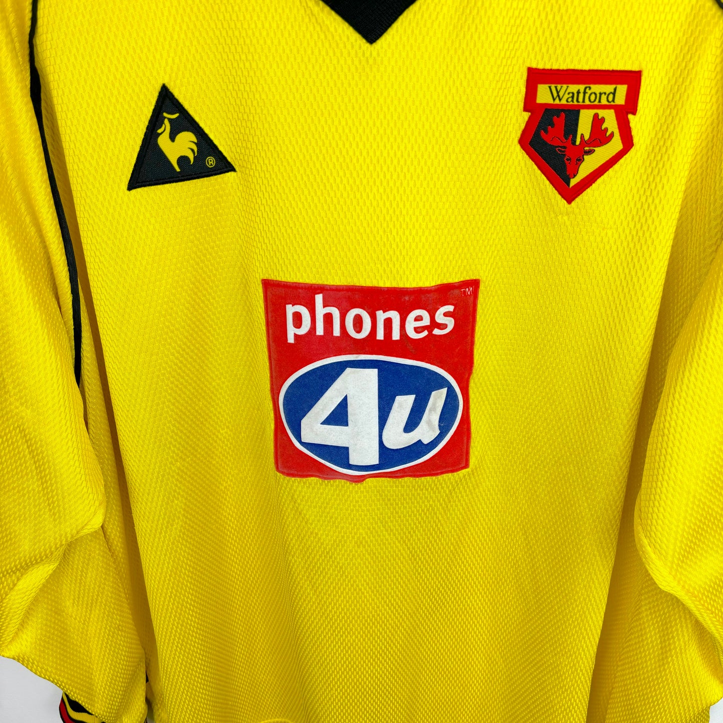 Watford 1999-2001 Le Coq Sportif Longsleeve Home Football Shirt