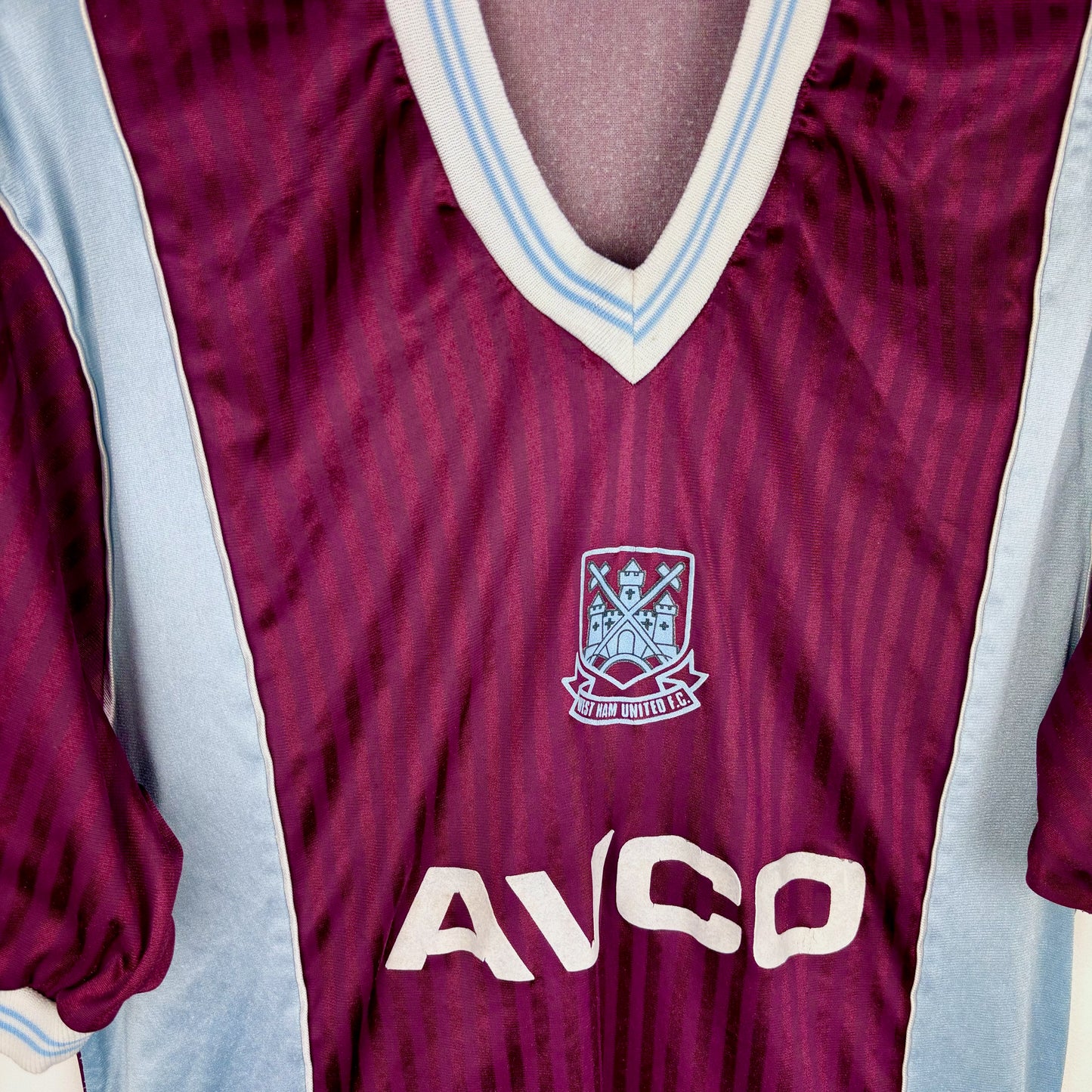 West Ham United 1987-1989 Scoreline Home Football Shirt