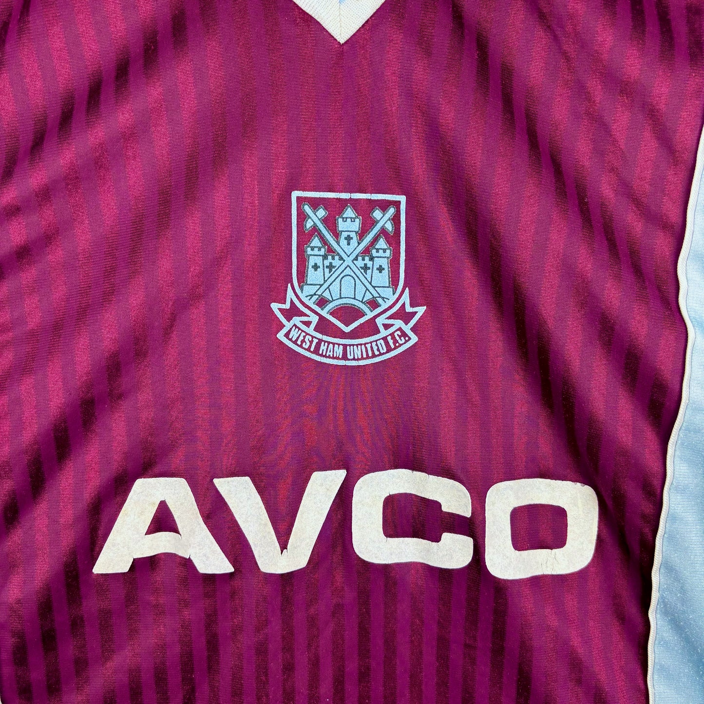 West Ham United 1987-1989 Scoreline Home Football Shirt