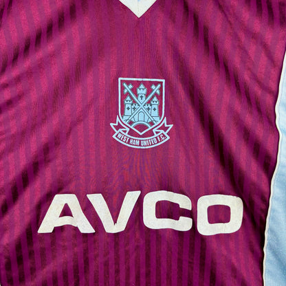 West Ham United 1987-1989 Scoreline Home Football Shirt