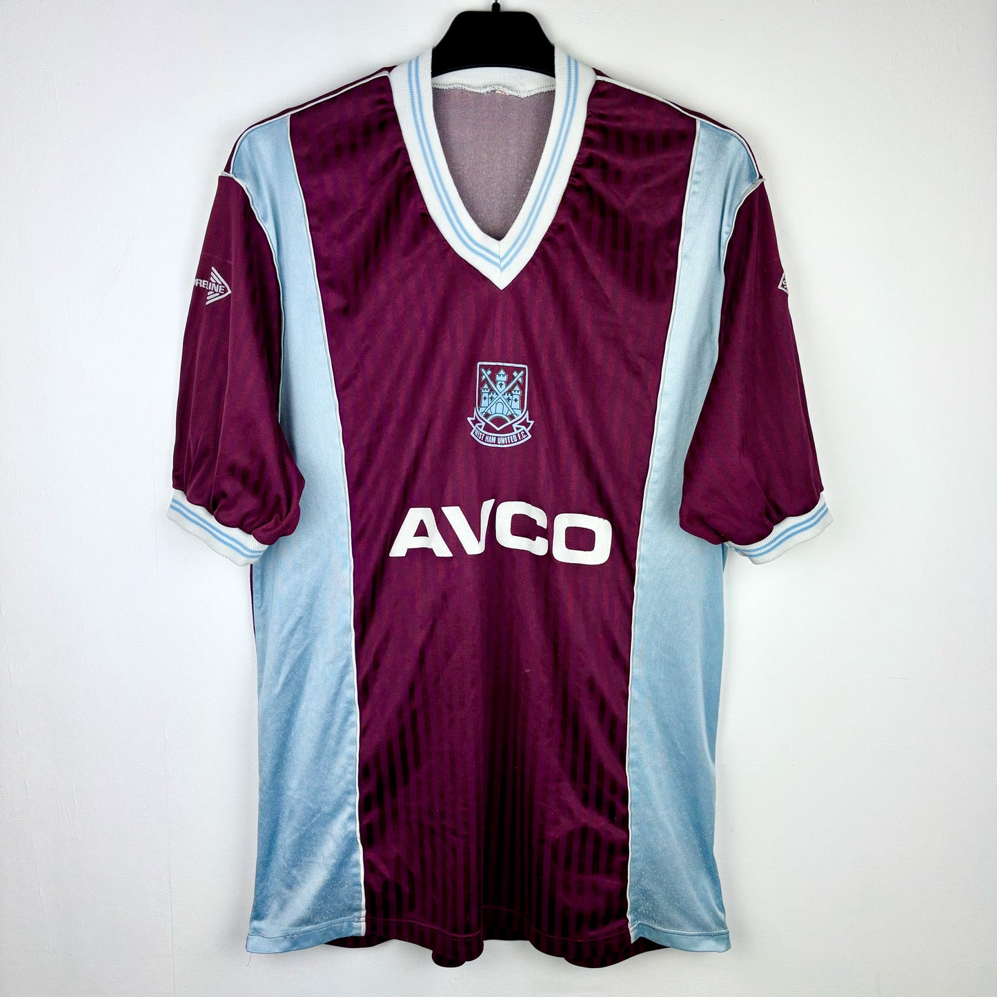 West Ham United 1987-1989 Scoreline Home Football Shirt